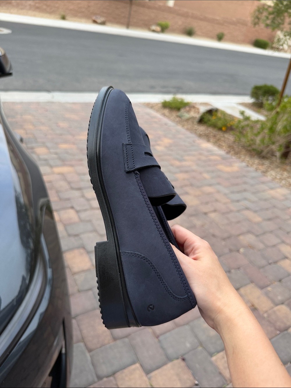 Ecco women's Navy Slip-On Loafers - Picture 6 of 9